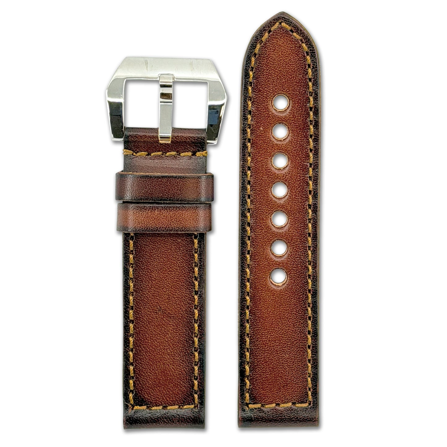 Overnight Oak Leather Watch Band | Tobacco