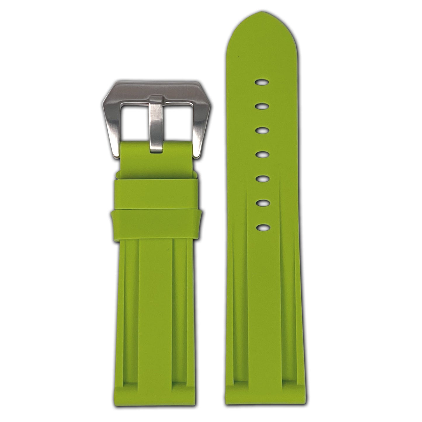 Waterproof Silicone Rubber Watch Band | Diver | Green For Panerai