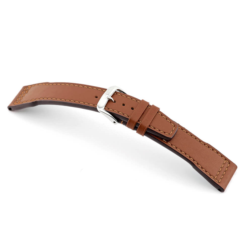 Calfskin Leather Watch Band | Scirocco | Cognac | For IWC
