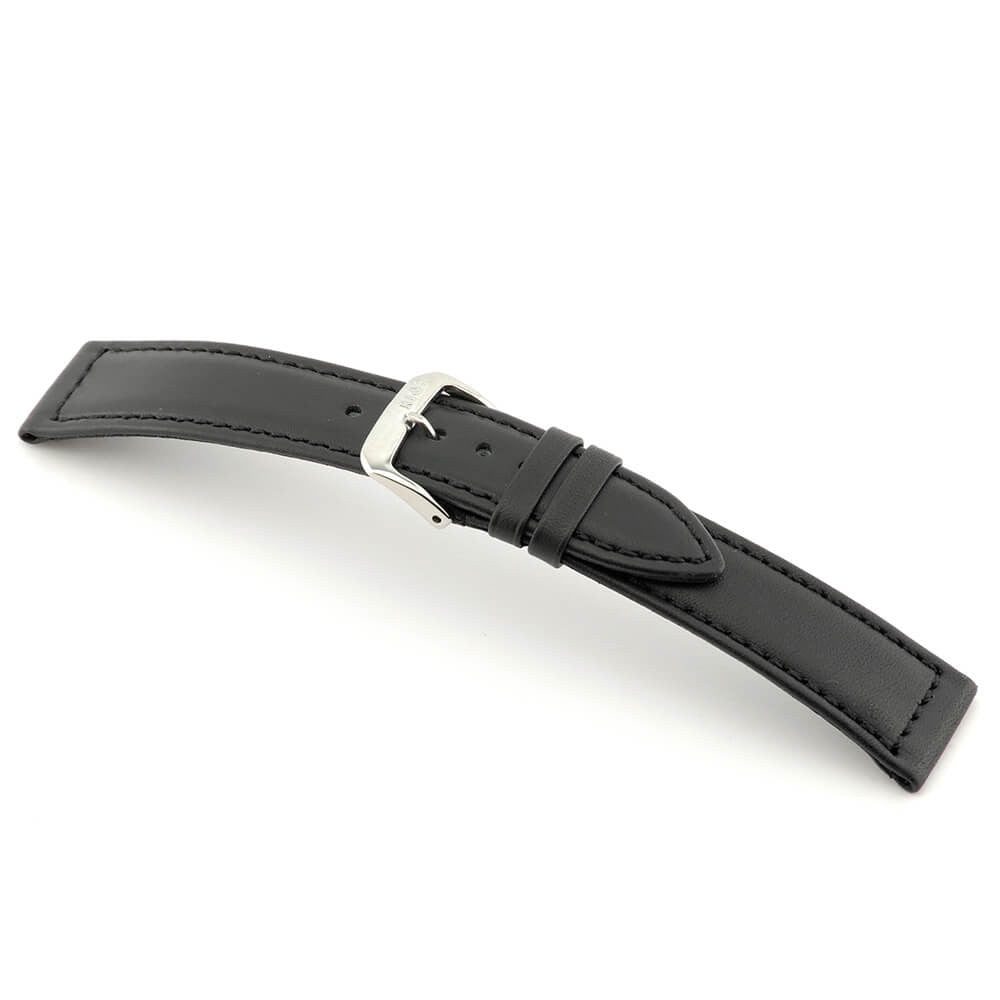 Hydrophobic Leather Watch Band | Scuba | Water Resistant | Black