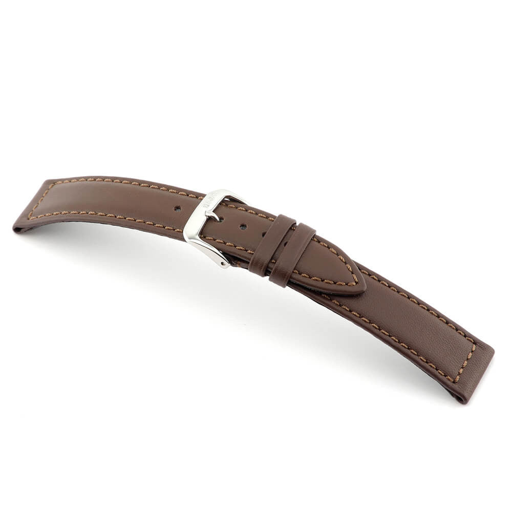 Hydrophobic Leather Watch Band | Scuba | Water Resistant | Mocha