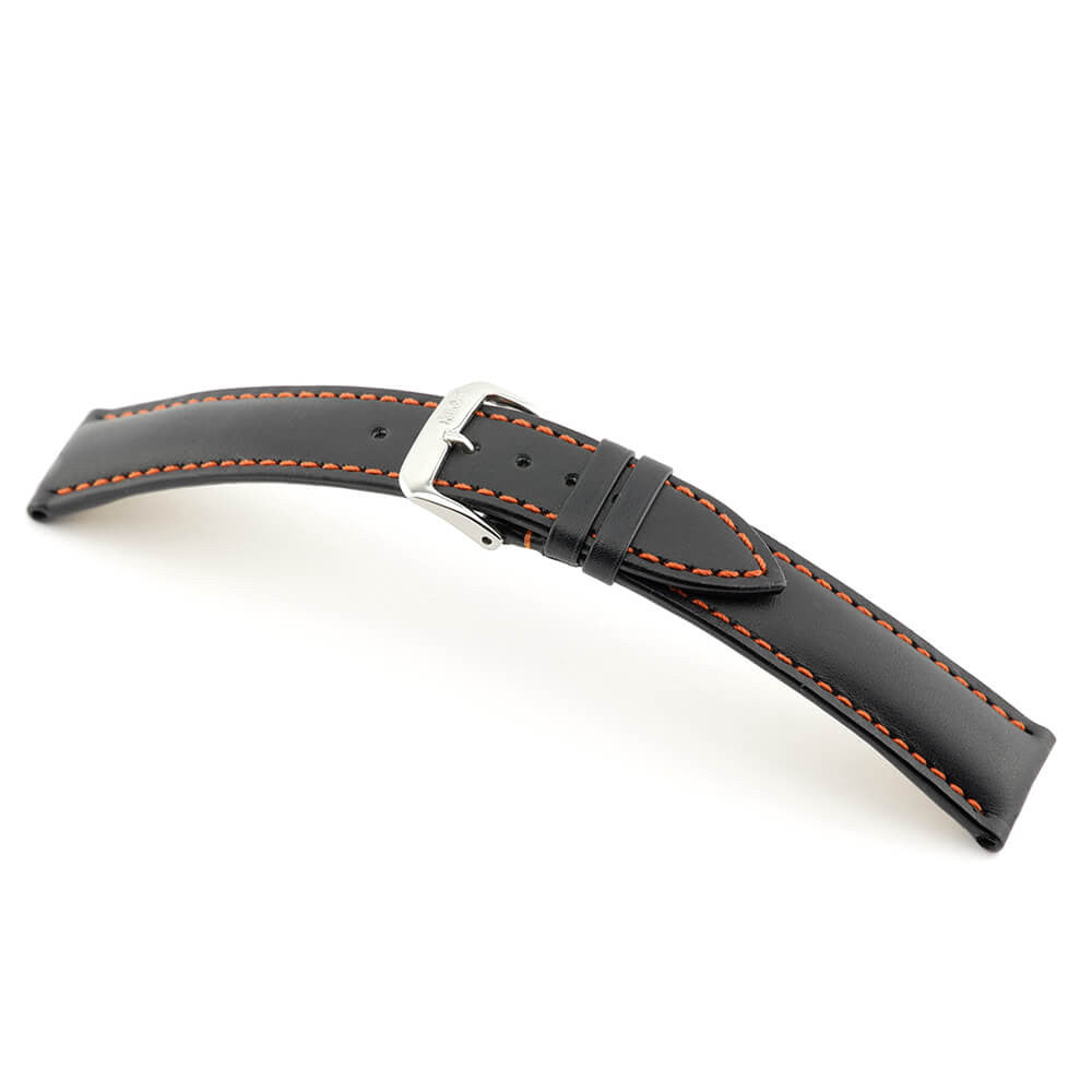 Genuine Cowhide Watch Band | Smart | Orange Stitch