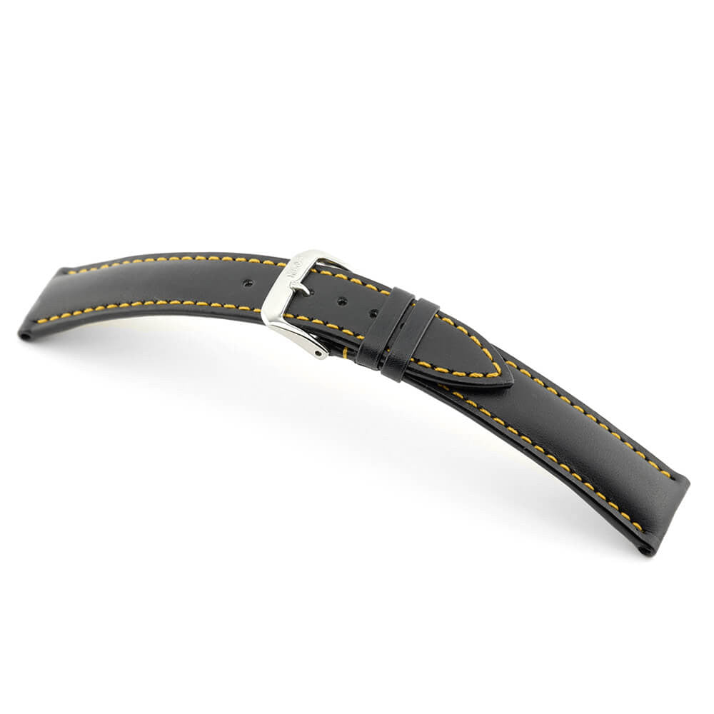 Genuine Cowhide Watch Band | Smart | Yellow Stitch