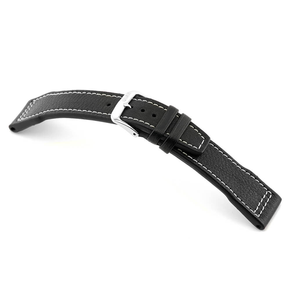 Genuine Certified Organic Leather Watch Band | Sonthofen | Black