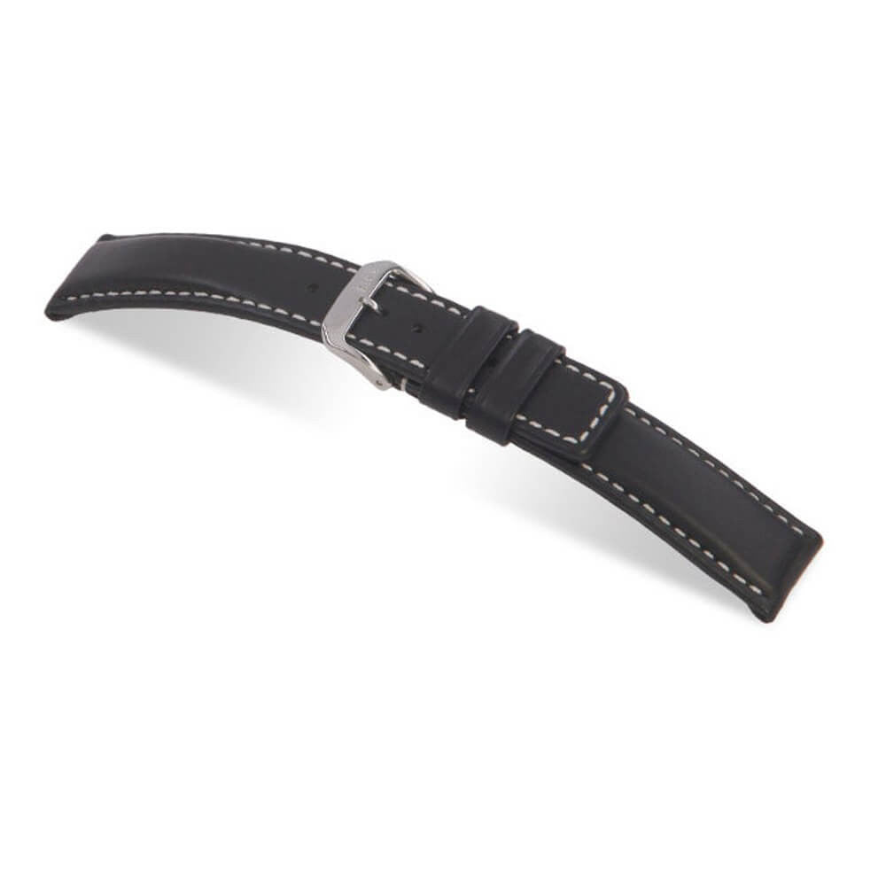 Hydrophobic Leather Watch Band | Submariner | Water Resistant | Black