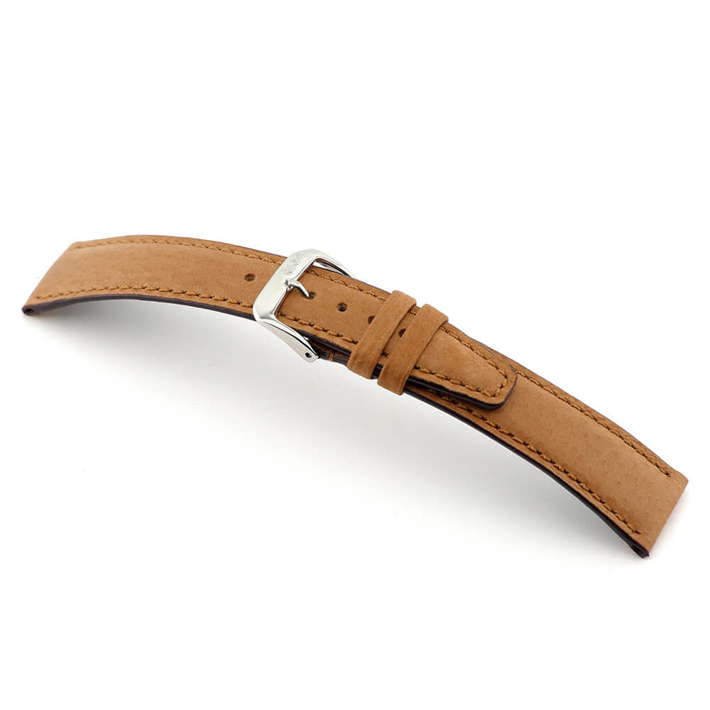 Genuine Pigskin Watch Band | Tobacco | Cognac