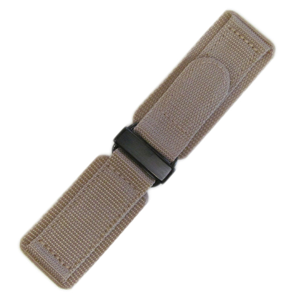 Velcro Watch Band | Khaki | PVD (Black) Hardware | For Bell & Ross