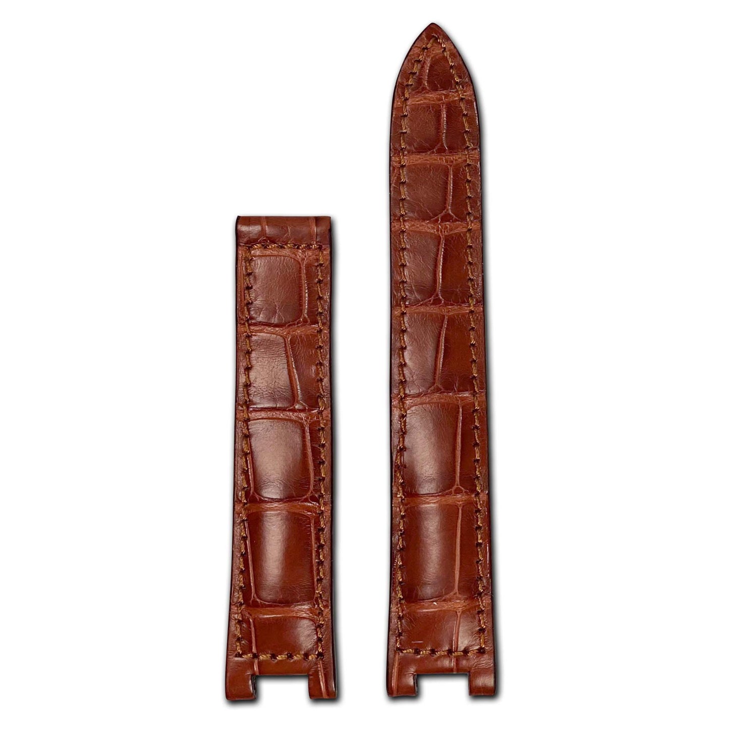Genuine Alligator Watch Band | Versailles | Mahogany | For Pasha de Cartier
