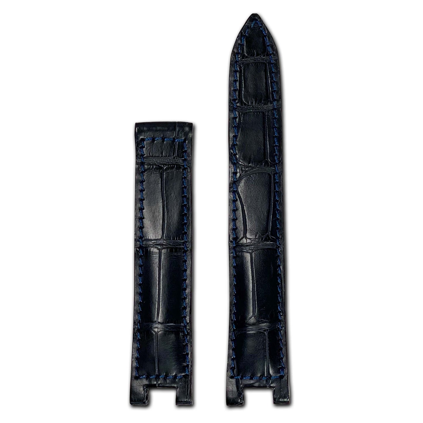 Genuine Alligator Watch Band | Versailles | Ocean Blue | For Pasha de Cartier