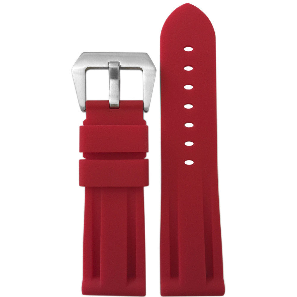 Waterproof Silicone Rubber Watch Band | Diver | Red | For Panerai