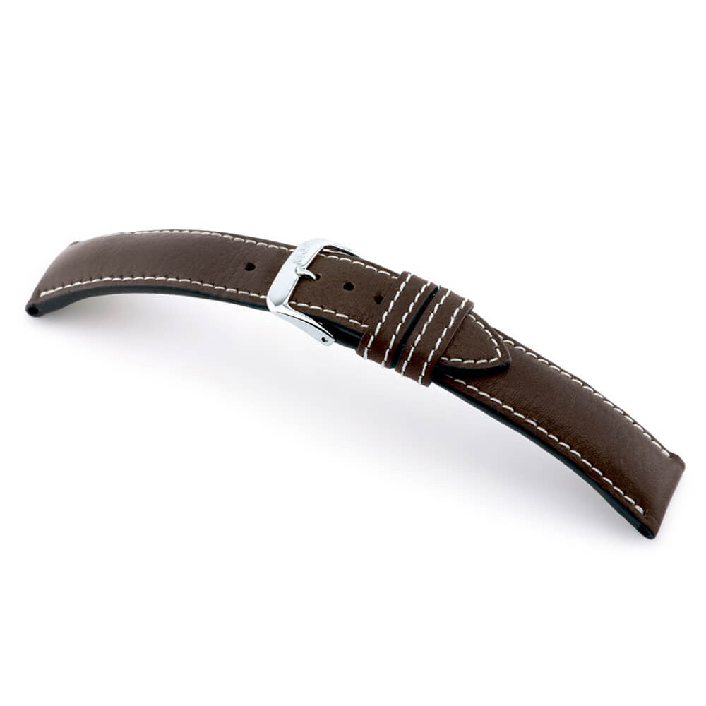 Genuine Certified Organic Leather Watch Band | Weilheim | Mocha