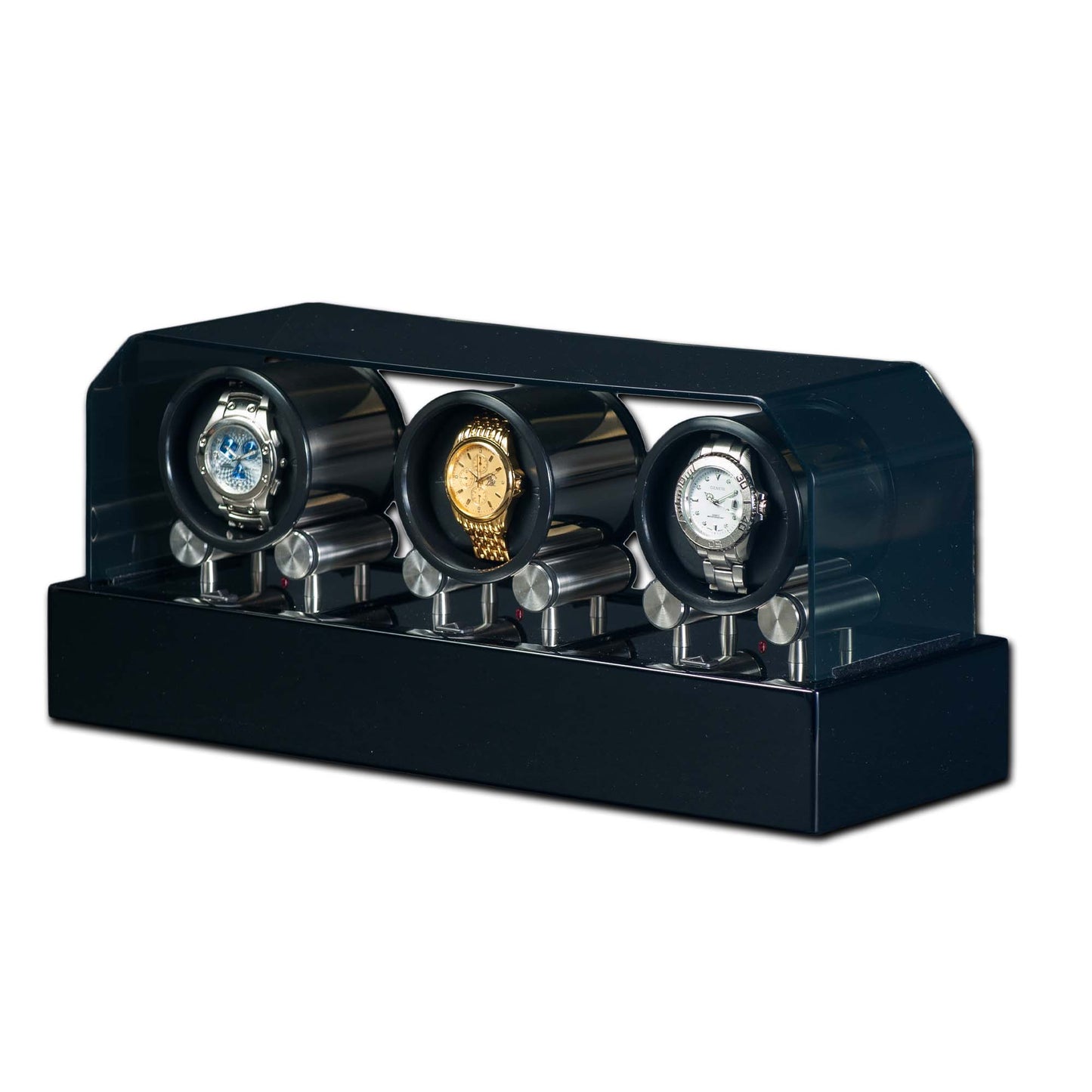 Watch Winders | Futura 3 | Black | Programmable | Triple Watch | Orbita