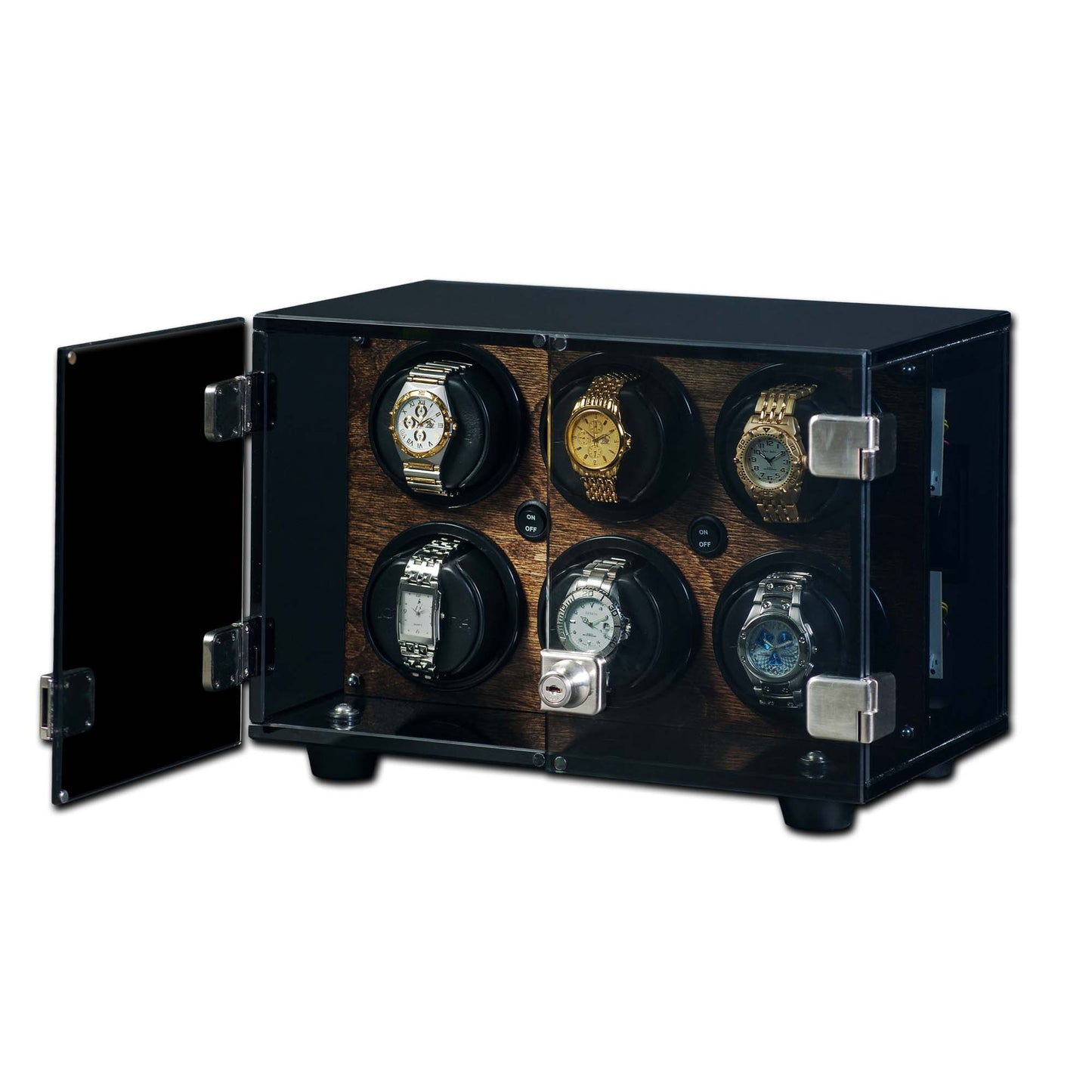 Watch Winders | Milano 6 | Walnut | Six Watch | Rotorwind | Orbita