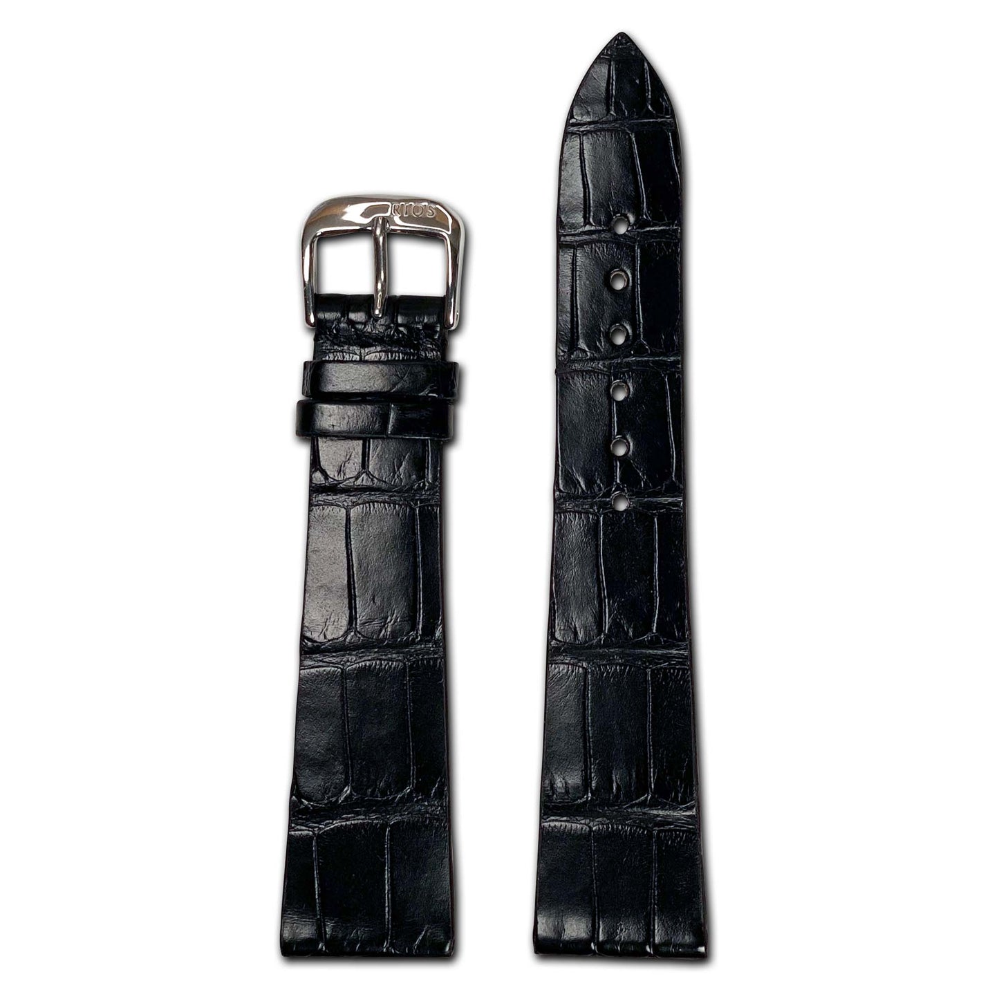 Genuine Alligator Watch Band | Zurich | Black | For Patek Philippe