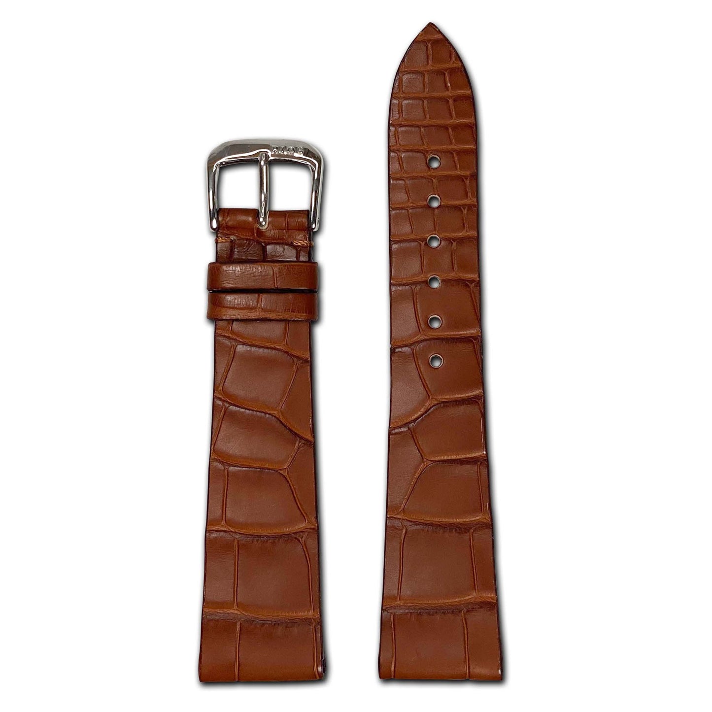 Genuine Alligator Watch Band | Zurich | Mahogany | For Patek Philippe