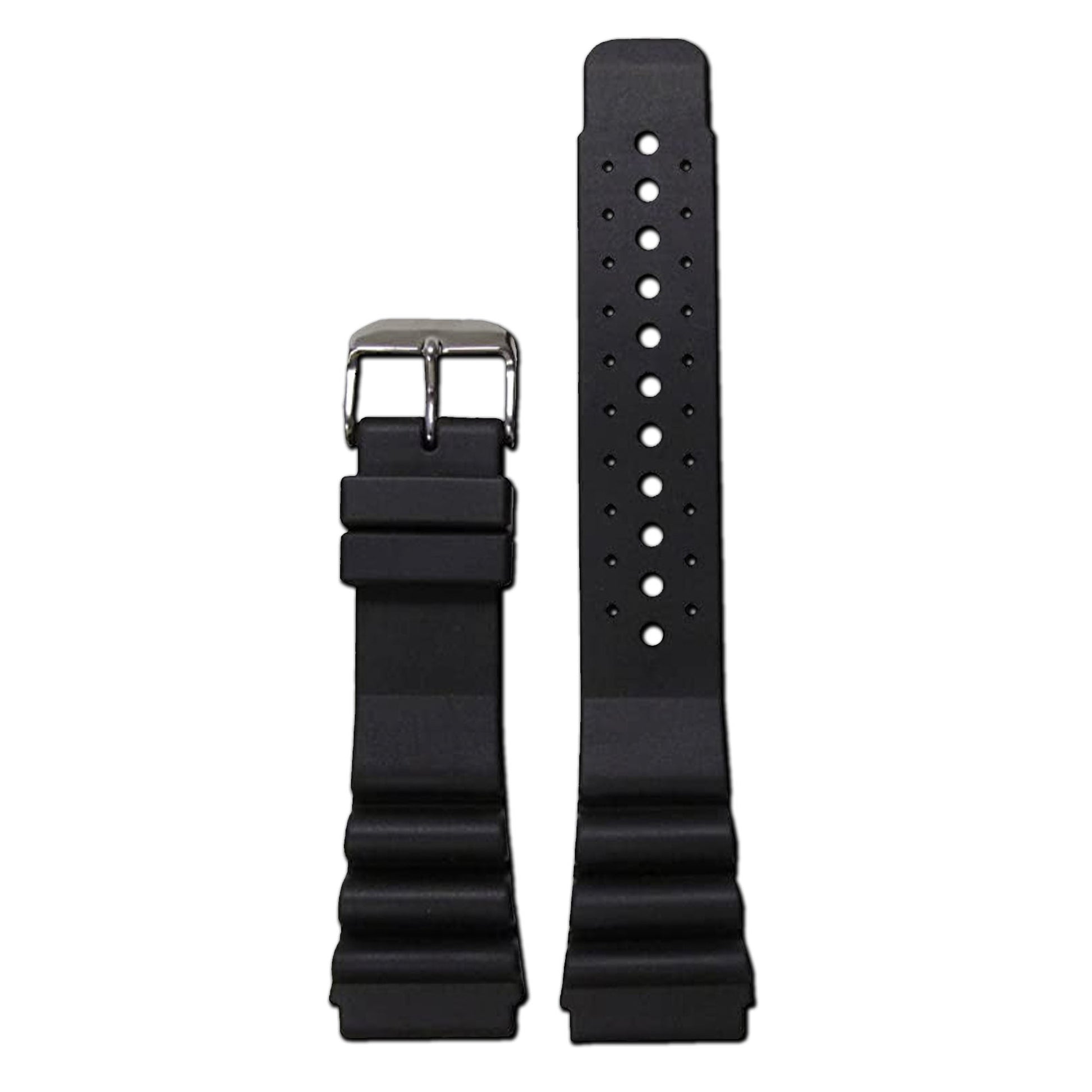 Black Silicone Watch Band | Waterproof | Vent Design