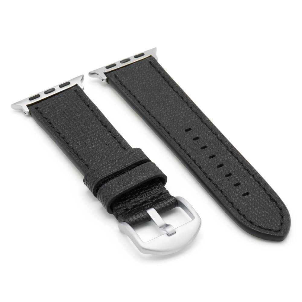 Apple Watch | Leather Watch Band | French | Black