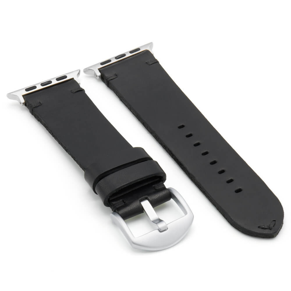 Apple Watch | Vintage Leather Watch Band | Sullivan | Black