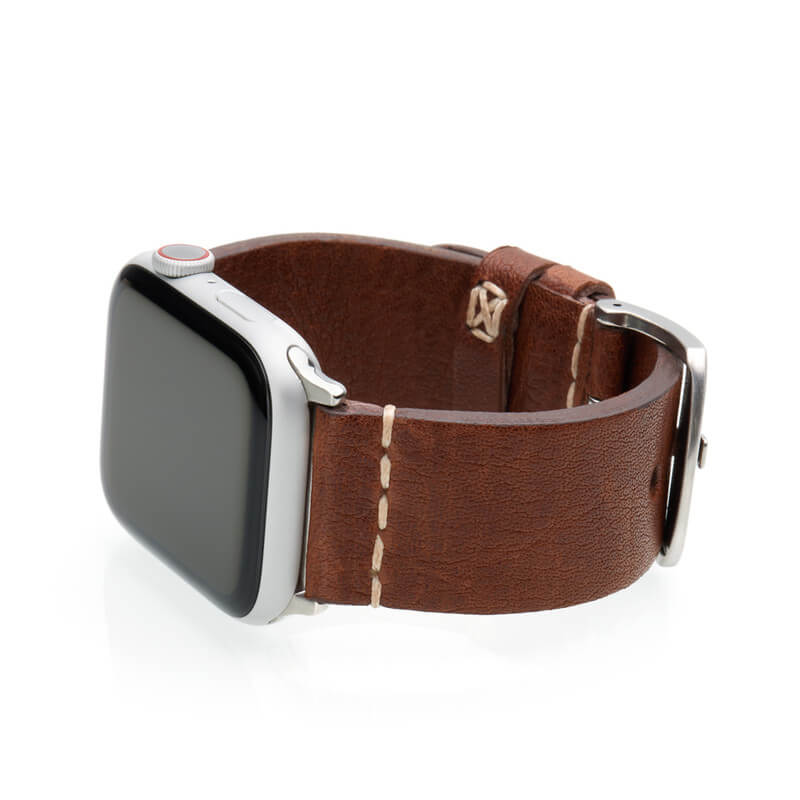 Apple Watch | Vintage Calf Leather Watch Band | Classic Brown