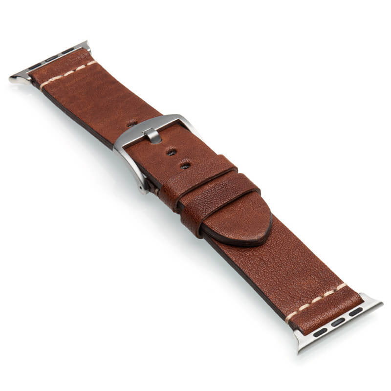 Apple Watch | Vintage Calf Leather Watch Band | Classic Brown