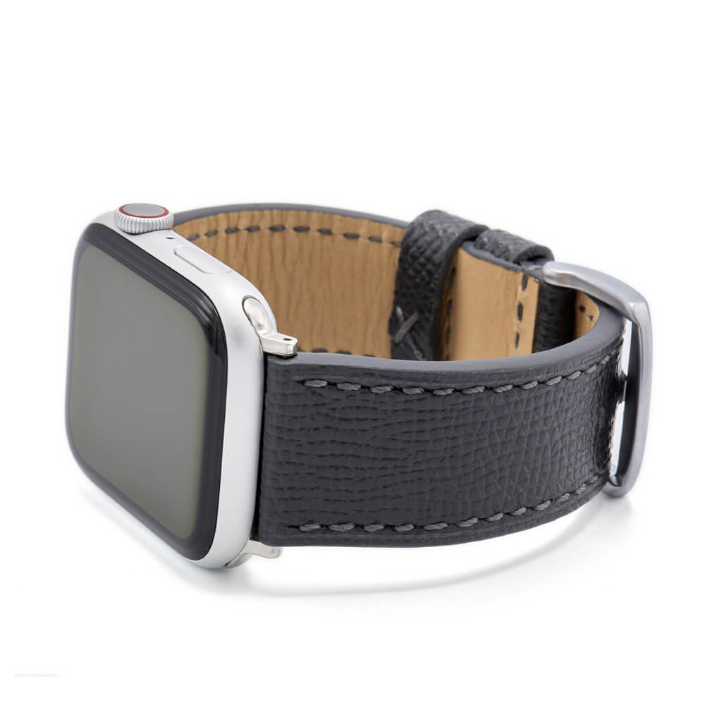 Apple Watch | Leather Watch Band | French | Graphite