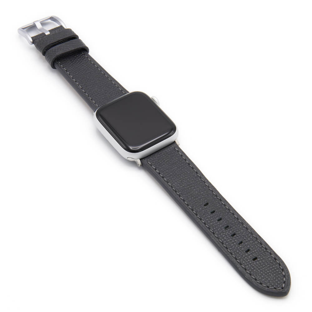 Apple Watch | Leather Watch Band | French | Graphite