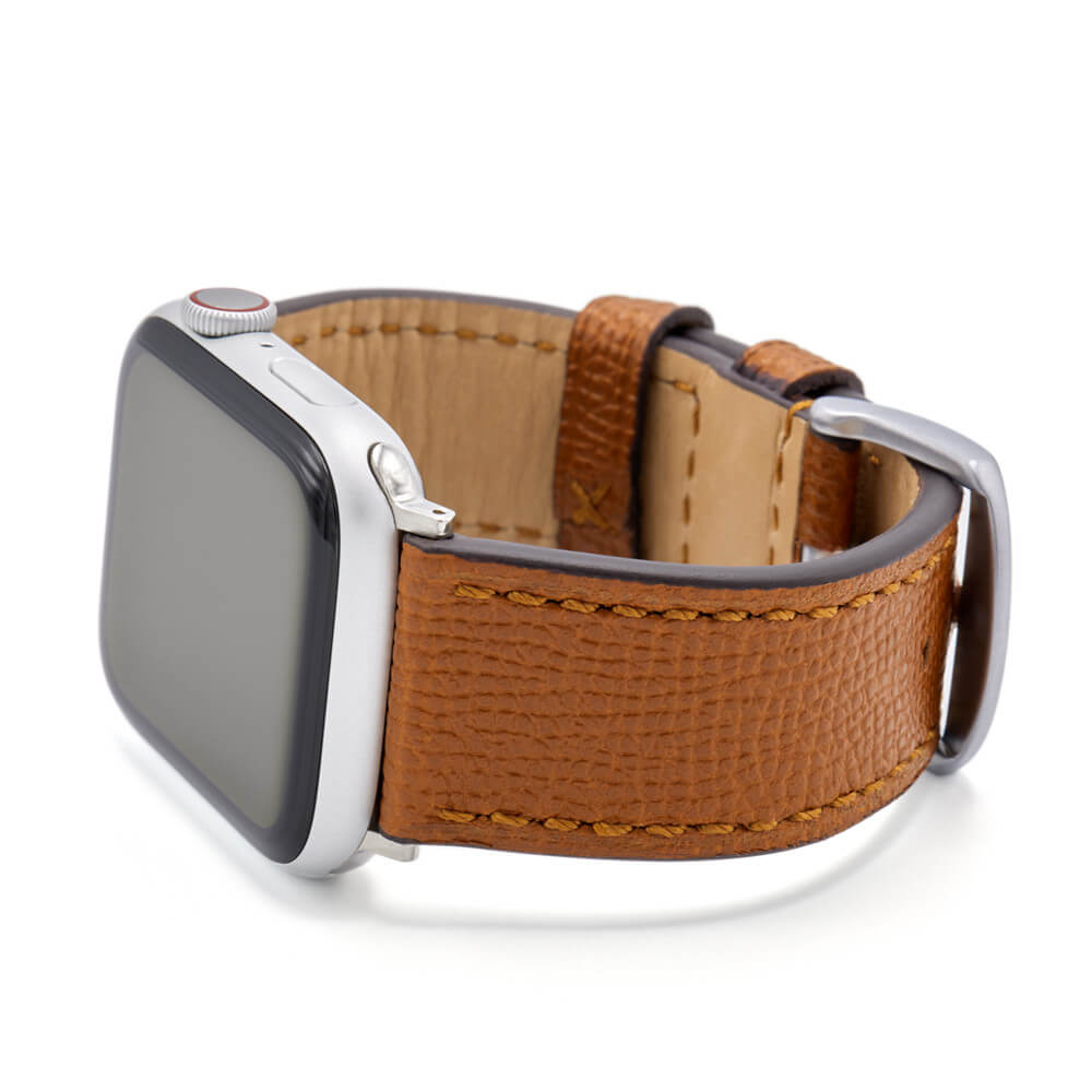 Apple Watch | Leather Watch Band | French | Honey