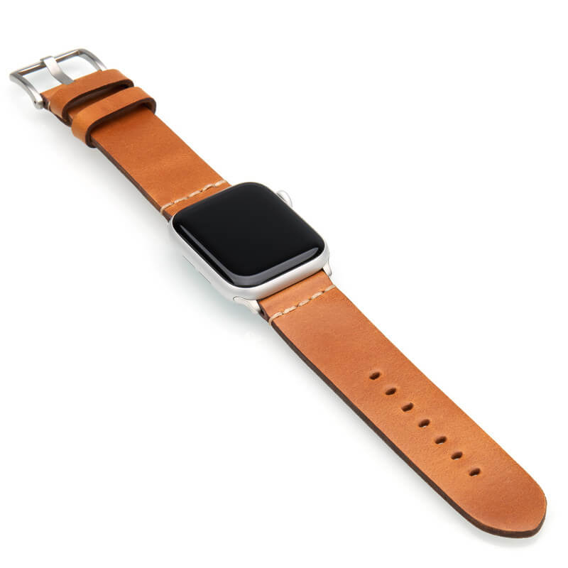 Apple Watch | Vintage Calf Leather Watch Band | Light Brown