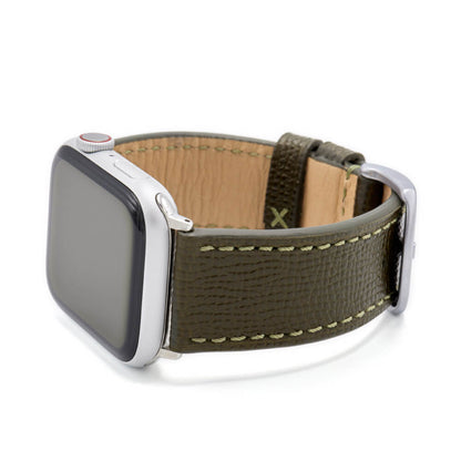 Apple Watch | Leather Watch Band | French | Olive