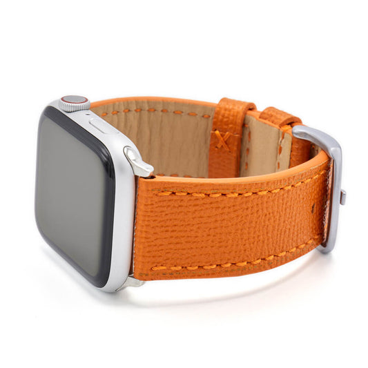 Apple Watch | Leather Watch Band | French | Orange