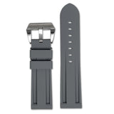 Waterproof Silicone Rubber Watch Band | Diver | Grey