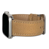 Apple Watch | Vintage Distressed Leather Watch Band | Dessert Tan | Match Stitch
