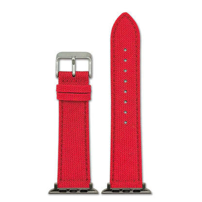 Cordura Fabric Watch Band for Apple Watch - Red