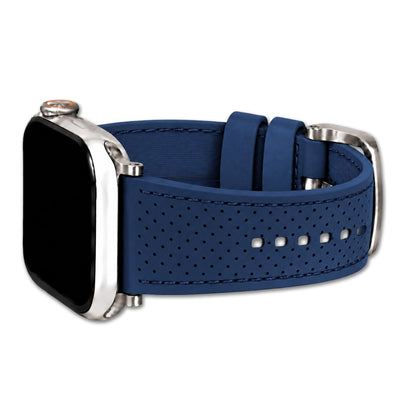 Perforated Sport Silicone Watch Band for Apple Watch - Navy