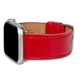 Apple Watch | Soft Calf Leather Watch Band | Quick Release | Red