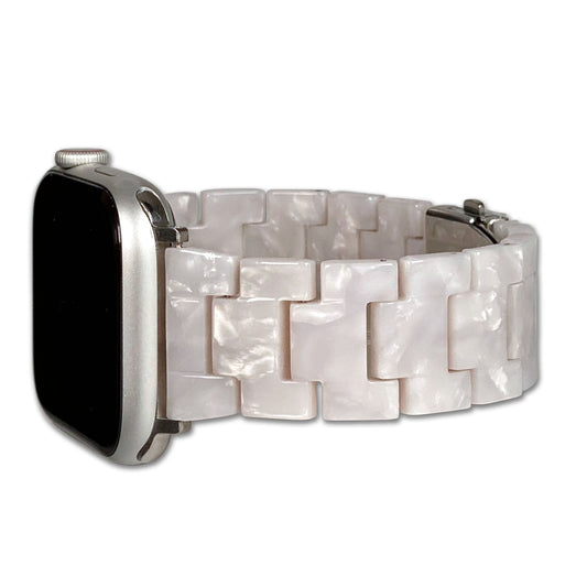 Apple Watch | Tortoise Resin | Pearl White