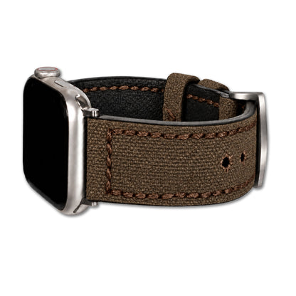 Vintage Canvas Watch Band for Apple Watch, Virginia - Mocha