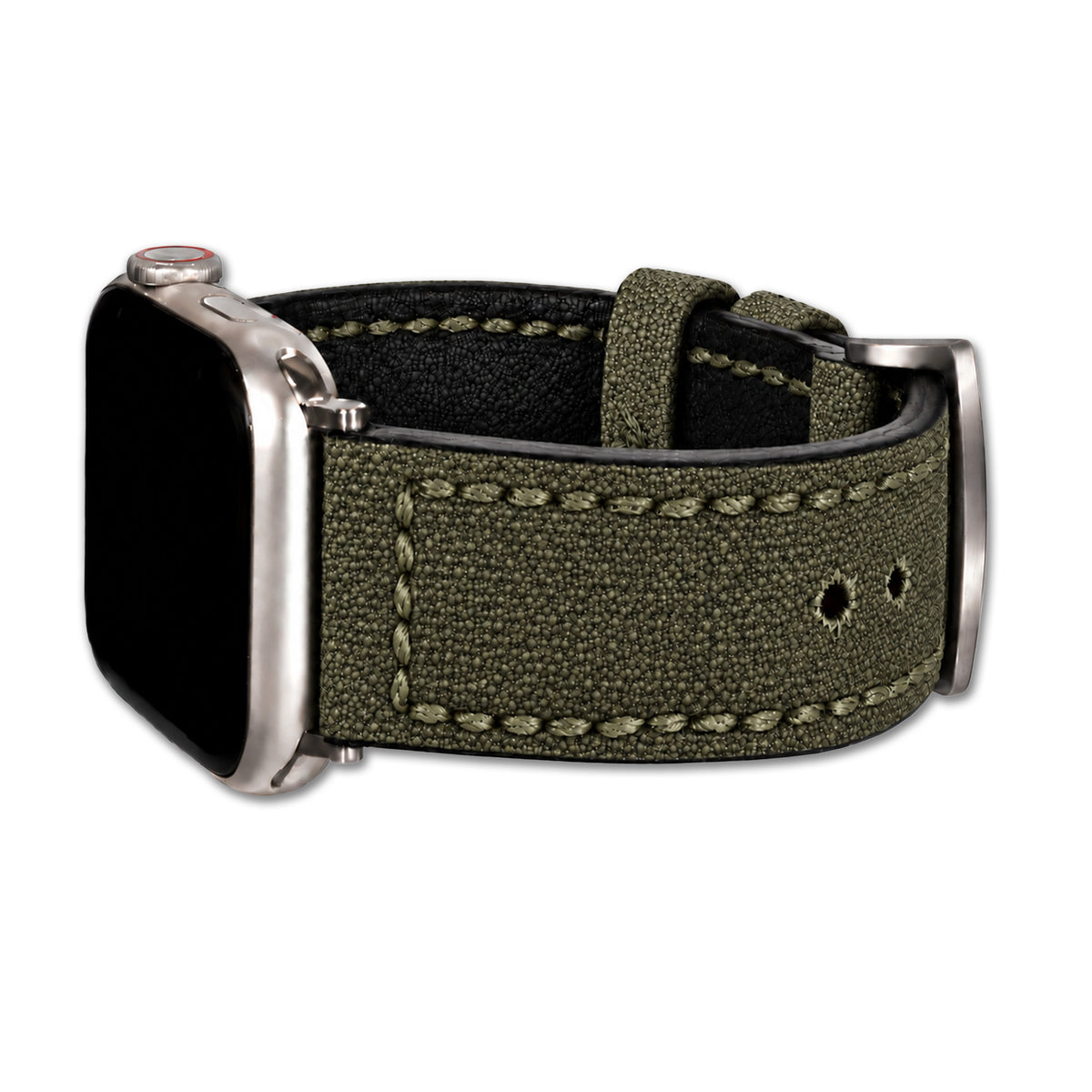 Vintage Canvas Watch Band for Apple Watch, Virginia - Olive Drab
