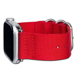 Apple Watch | Nylon | Red Z3 | Brushed Hardware