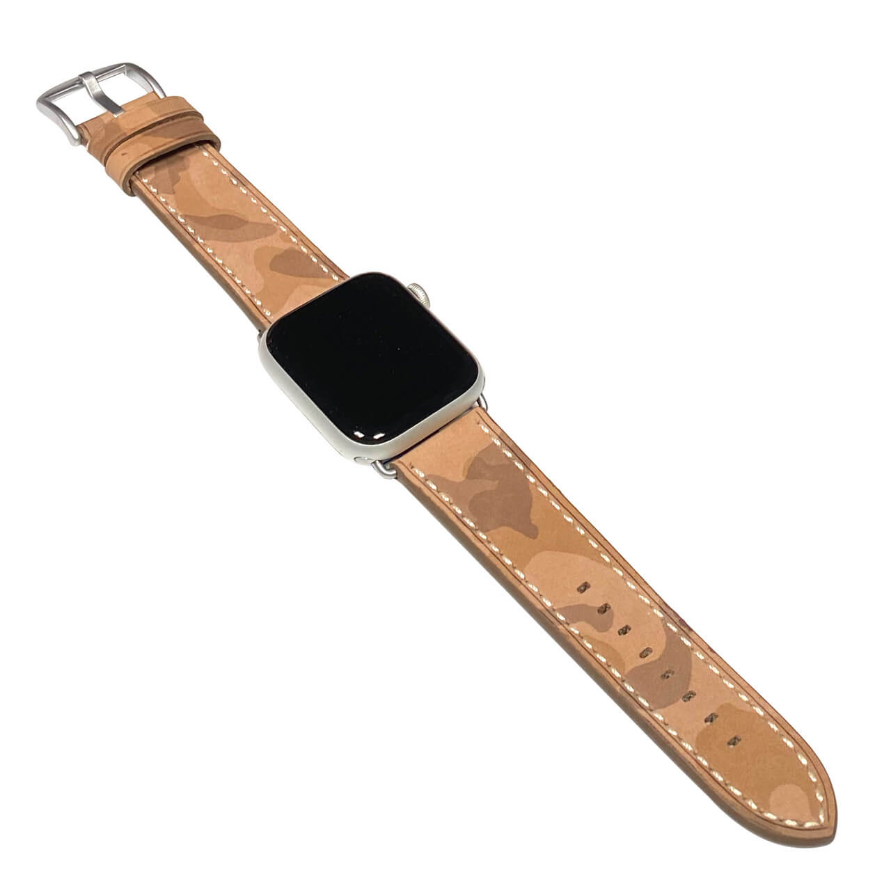 Apple Watch | Genuine Leather Watch Band | Hawker | Sand | Camouflage