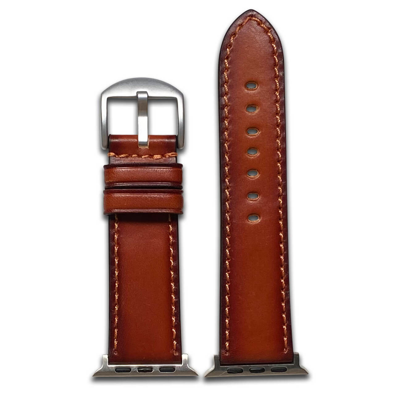 Apple Watch | Oak Leather | Cognac | Match Stitch