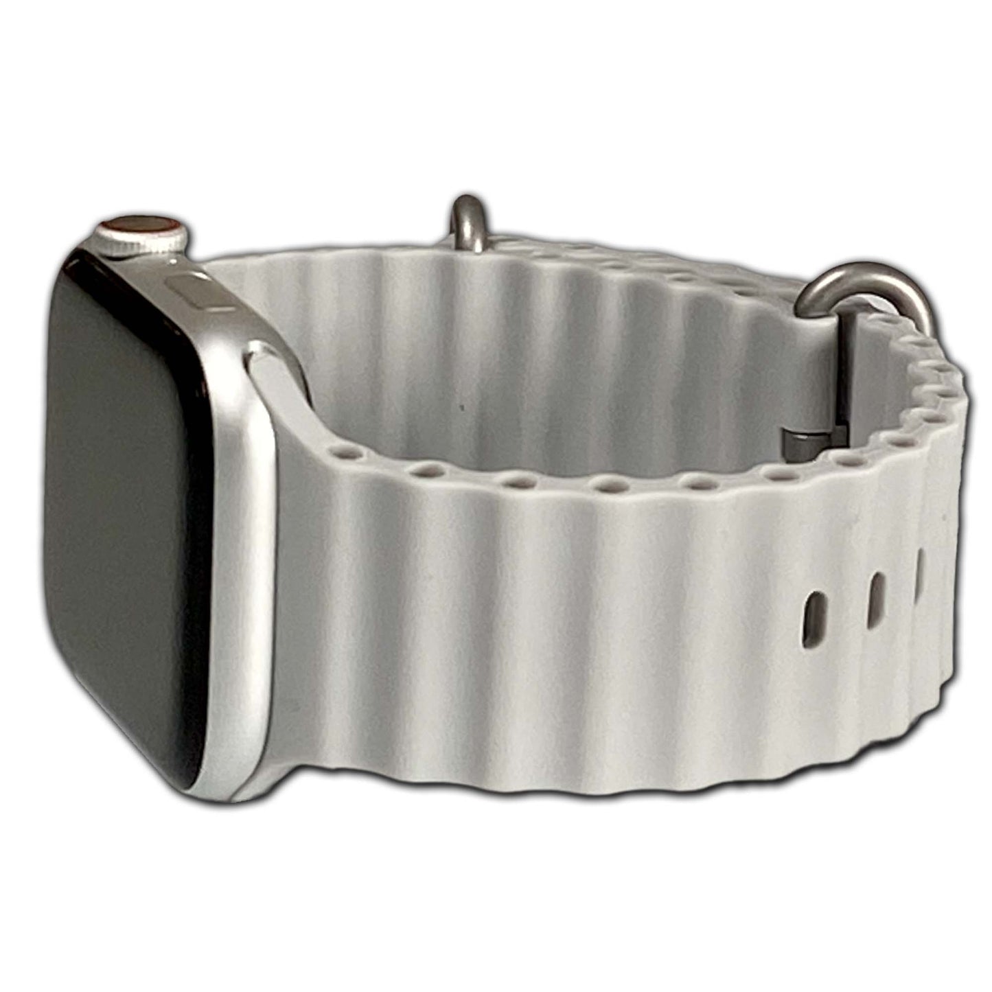 Grey Ocean Style Silicone Apple Watch Band