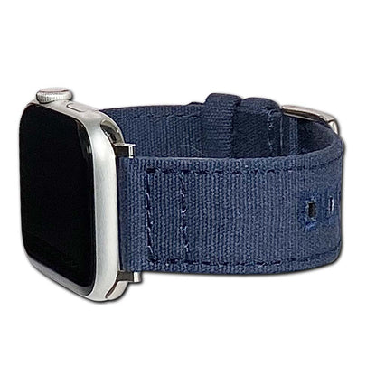 Apple Watch Watch Band | Canvas | Two-Piece | Navy | Match Stitch