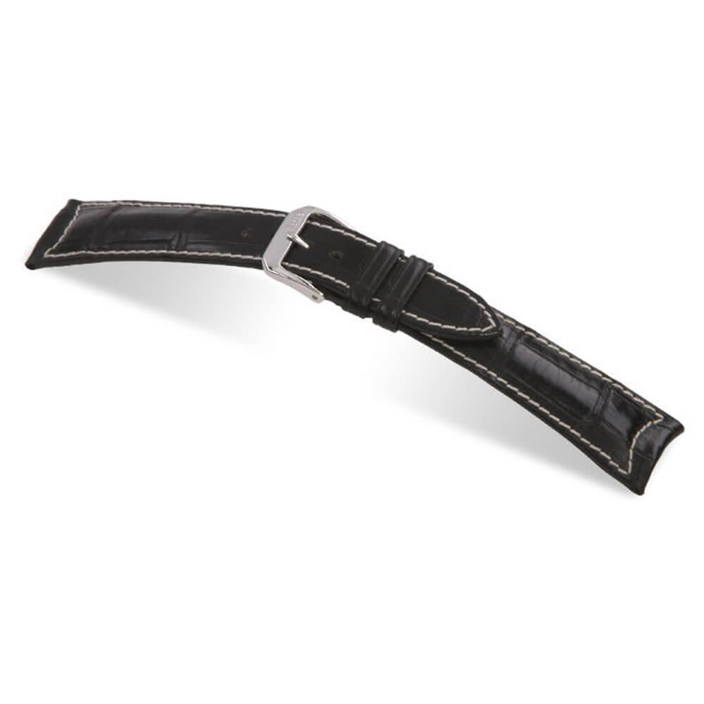 Genuine Alligator Watch Band | Avantgarde | Black | For Jaeger le Coultre