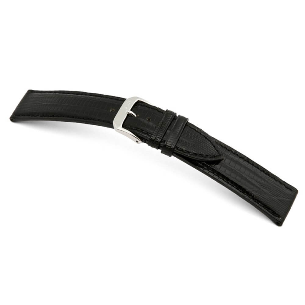 Genuine Teju-Lizard Watch Band | Avenue | Black