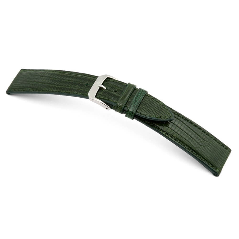 Genuine Teju-Lizard Watch Band | Avenue | Forest Green