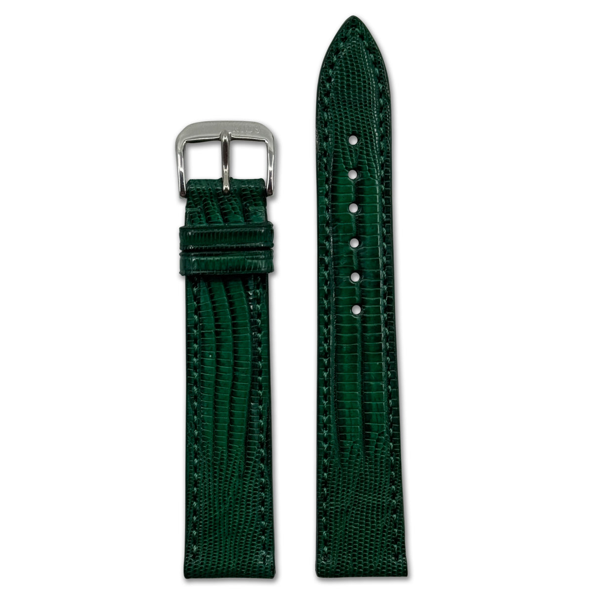 Genuine Teju-Lizard Watch Band | Avenue | Forest Green