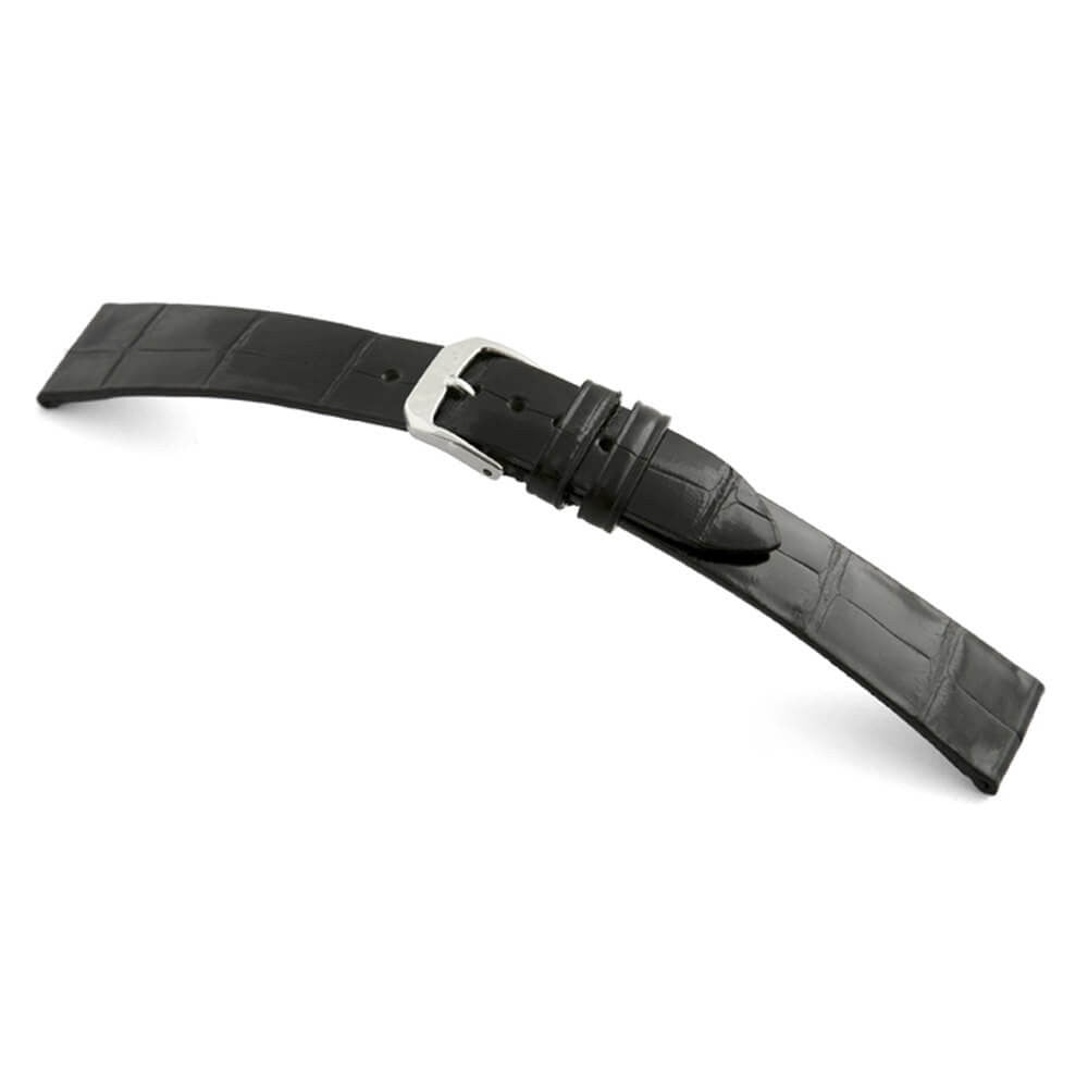 Genuine Alligator Watch Band | Basel | Black | For Patek Philippe