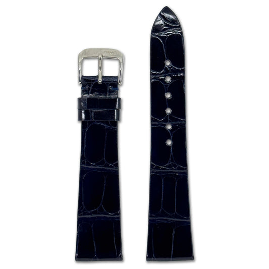 Genuine Alligator Watch Band | Basel | Ocean Blue | For Patek Philippe
