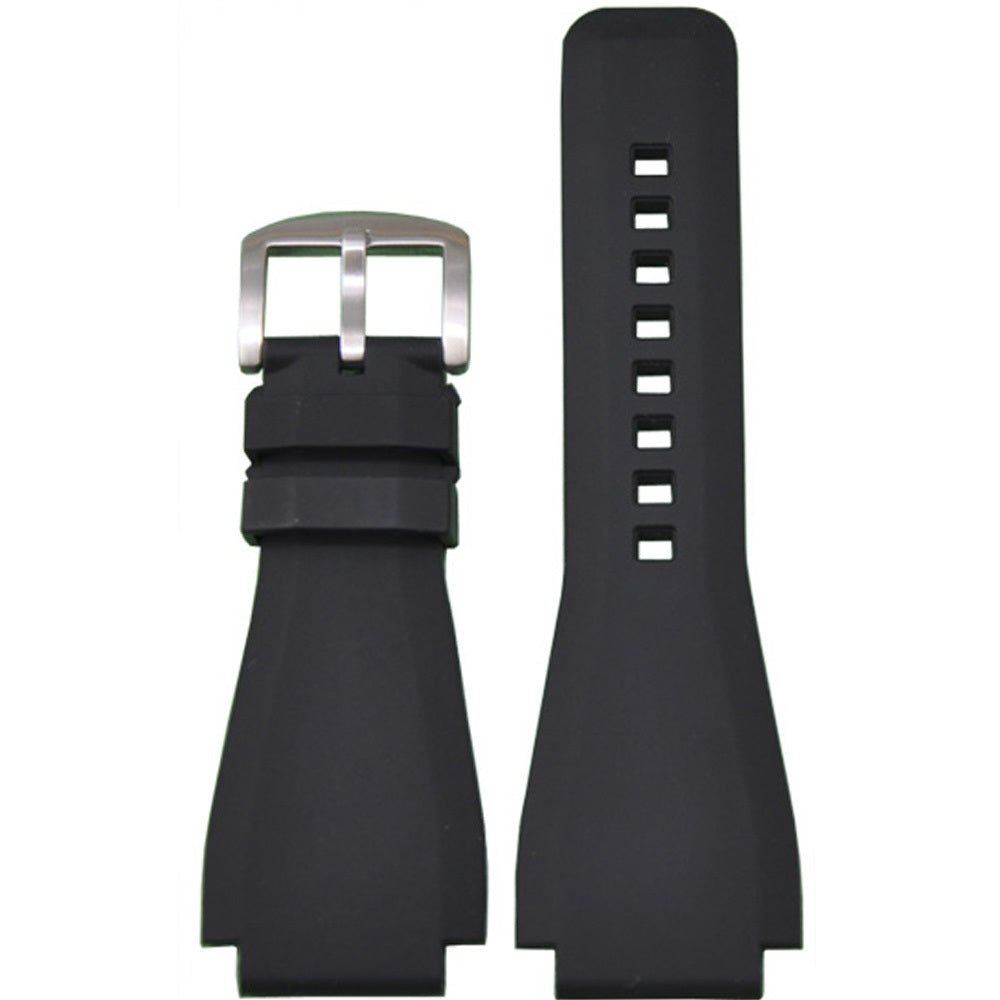 Waterproof Rubber Watch Band | Black | For Bell & Ross